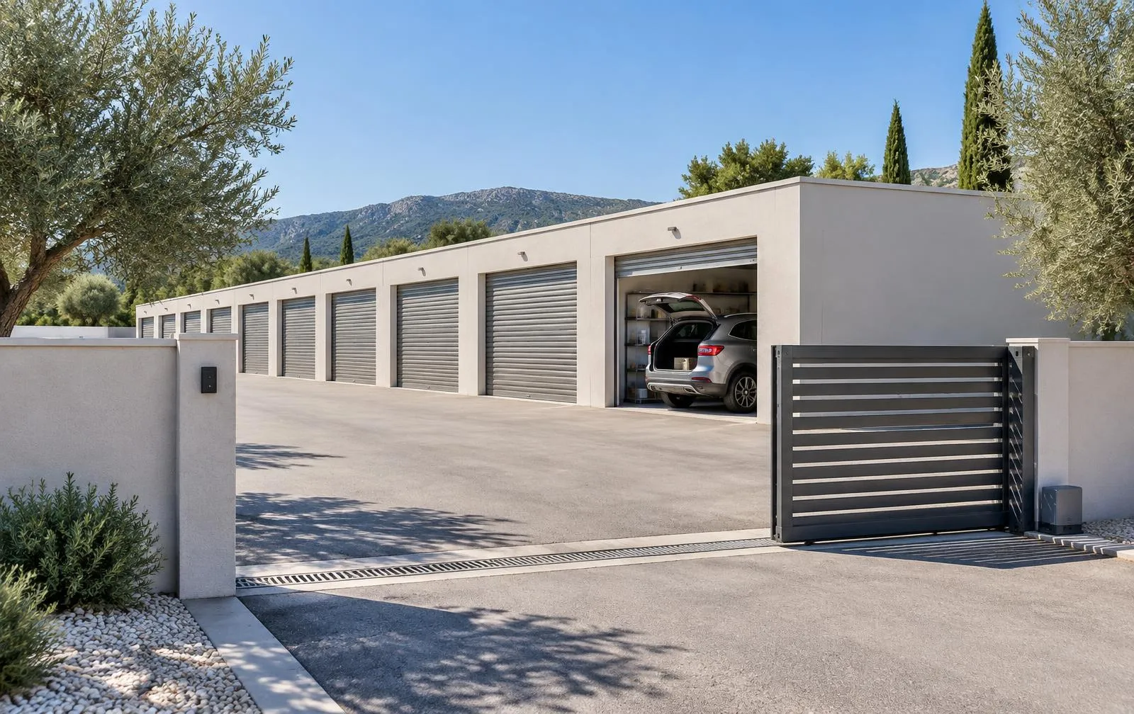 Modern purpose-built secure storage facility in Sotogrande